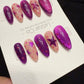 Reusable Violet Stardream | Handmade Press On Gel Acrylic Nails | 4for3 Timed Offer