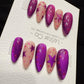 Reusable Violet Stardream | Handmade Press On Gel Acrylic Nails | 4for3 Timed Offer