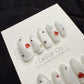 Reusable Snowy Love | Handmade Press On Gel Acrylic Nails | 4for3 Timed Offer