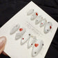 Reusable Snowy Love | Handmade Press On Gel Acrylic Nails | 4for3 Timed Offer