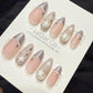 Reusable Silver Stardust Cat Eye | Handmade Press On Gel Acrylic Nails | 4for3 Timed Offer