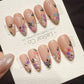 Reusable Garden Confetti | Handmade Press On Gel Acrylic Nails | 4for3 Timed Offer