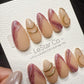 Reusable Rose Quartz Marble | Handmade Press On Gel Acrylic Nails | 4for3 Timed Offer