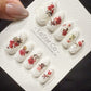 Reusable Vintage Rose Cameo | Handmade Press On Gel Acrylic Nails | 4for3 Timed Offer