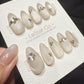 Reusable Crystal Frost | Handmade Press On Gel Acrylic Nails | 4for3 Timed Offer
