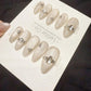 Reusable Crystal Frost | Handmade Press On Gel Acrylic Nails | 4for3 Timed Offer