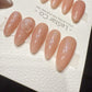 Reusable Peach Jelly Glow | Handmade Press On Gel Acrylic Nails | 4for3 Timed Offer