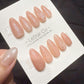 Reusable Peach Jelly Glow | Handmade Press On Gel Acrylic Nails | 4for3 Timed Offer