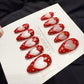 Reusable Candy Heart Pop Cat Eye | Handmade Press On Gel Acrylic Nails | 4for3 Timed Offer