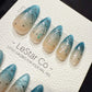 Reusable Celestial Drift Cat Eye| Handmade Press On Gel Nails | 4for3 Timed Offer