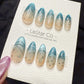 Reusable Celestial Drift Cat Eye| Handmade Press On Gel Nails | 4for3 Timed Offer