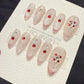 Reusable Ruby Frost Cat Eye | Handmade Press On Gel Acrylic Nails | 4for3 Timed Offer