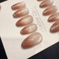 Reusable Rosy Veil Cat Eye | Handmade Press On Gel Acrylic Nails | 4for3 Timed Offer