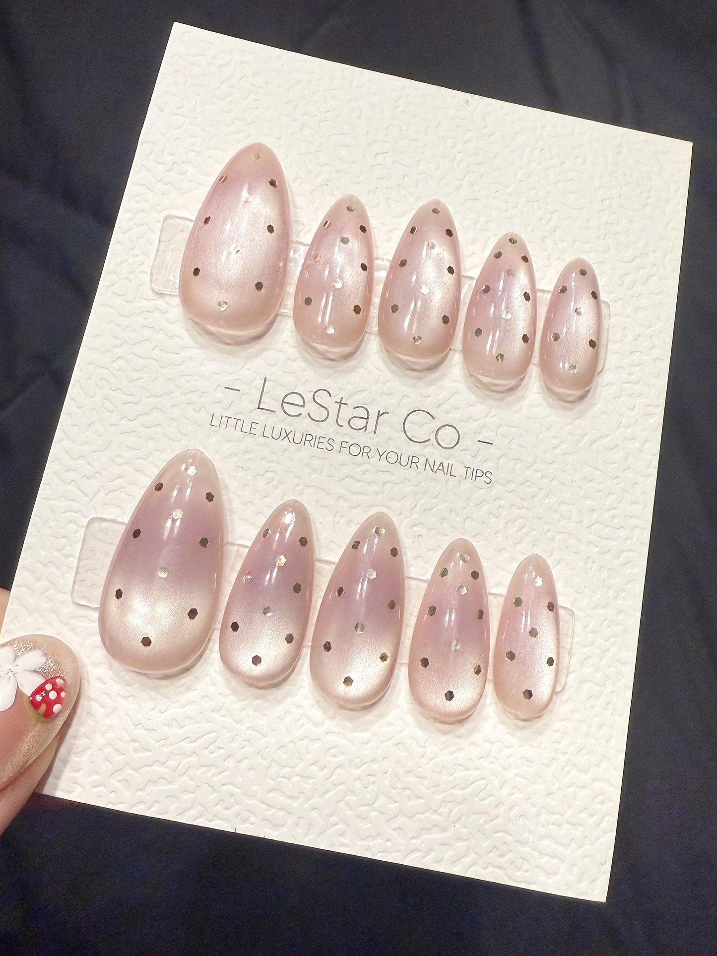 Reusable Sugar Plum Pop | Handmade Press On Gel Acrylic Nails | 4for3 Timed Offer