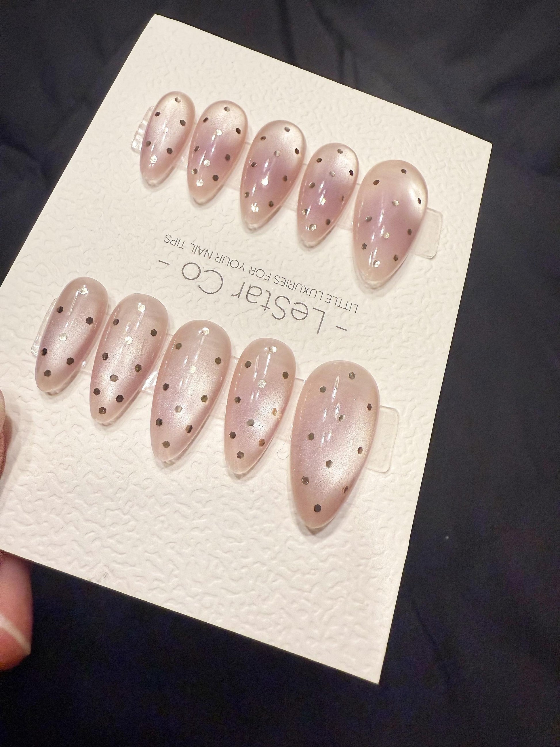 Reusable Sugar Plum Pop | Handmade Press On Gel Acrylic Nails | 4for3 Timed Offer