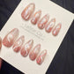 Reusable Twist Bloom Cat Eye | Handmade Press On Gel Acrylic Nails | 4for3 Timed Offer