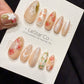 Reusable Butterfly in Rose Garden | Handmade Press On Gel Acrylic Nails | 4for3 Timed Offer