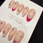 Reusable Pink Stardust | Handmade Press On Gel Acrylic Nails | 4for3 Timed Offer