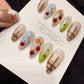 Reusable Cherry Picnic | Handmade Press On Gel Acrylic Nails | 4for3 Timed Offer