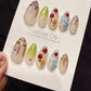 Reusable Cherry Picnic | Handmade Press On Gel Acrylic Nails | 4for3 Timed Offer