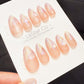 Reusable Rosewater Opal Drift | Handmade Press On Gel Acrylic Nails | 4for3 Timed Offer