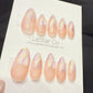 Reusable Rosewater Opal Drift | Handmade Press On Gel Acrylic Nails | 4for3 Timed Offer