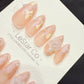 Reusable Rosewater Pearl Drift | Handmade Press On Gel Acrylic Nails | 4for3 Timed Offer