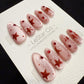 Reusable Cherry Star Kiss | Handmade Press On Gel Acrylic Nails | 4for3 Timed Offer