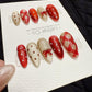 Reusable Holidy Gift Wrap | Handmade Press On Gel Acrylic Nails | 4for3 Timed Offer