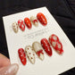 Reusable Holidy Gift Wrap | Handmade Press On Gel Acrylic Nails | 4for3 Timed Offer