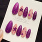 Reusable Violet Stardream | Handmade Press On Gel Acrylic Nails | 4for3 Timed Offer