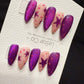 Reusable Violet Stardream | Handmade Press On Gel Acrylic Nails | 4for3 Timed Offer