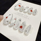 Reusable Snowy Love | Handmade Press On Gel Acrylic Nails | 4for3 Timed Offer