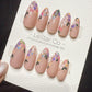Reusable Garden Confetti | Handmade Press On Gel Acrylic Nails | 4for3 Timed Offer
