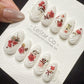 Reusable Vintage Rose Cameo | Handmade Press On Gel Acrylic Nails | 4for3 Timed Offer