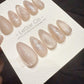 Reusable Champagne Cloud Glow | Handmade Press On Gel Acrylic Nails | 4for3 Timed Offer