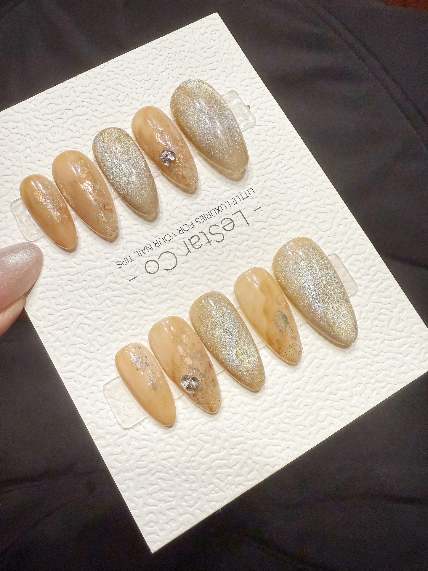 Reusable Solar Nectar | Handmade Press On Gel Acrylic Nails | 4for3 Timed Offer