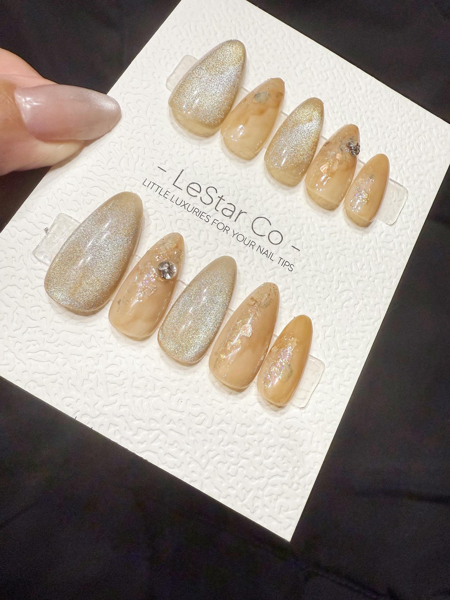 Reusable Solar Nectar | Handmade Press On Gel Acrylic Nails | 4for3 Timed Offer