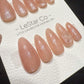 Reusable Peach Jelly Glow | Handmade Press On Gel Acrylic Nails | 4for3 Timed Offer