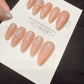 Reusable Peach Jelly Glow | Handmade Press On Gel Acrylic Nails | 4for3 Timed Offer