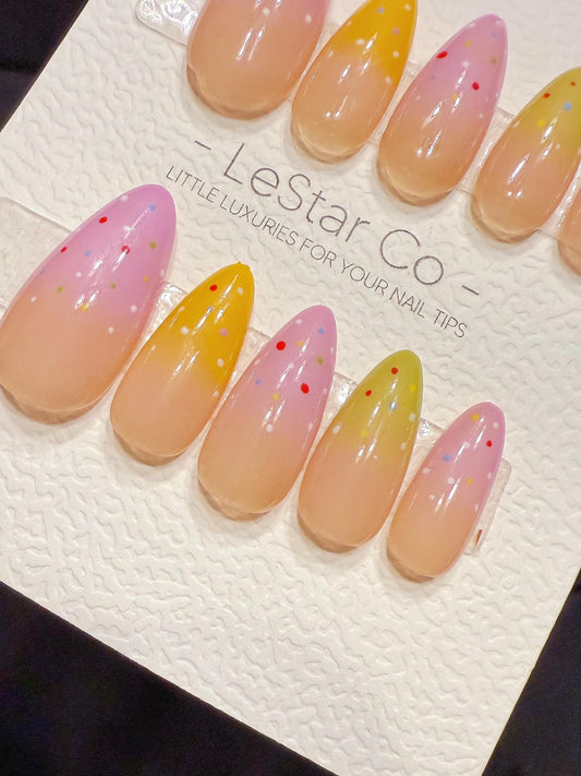 Reusable Candy Sprinkle | Handmade Press On Gel Nails | 4for3 Timed Offer