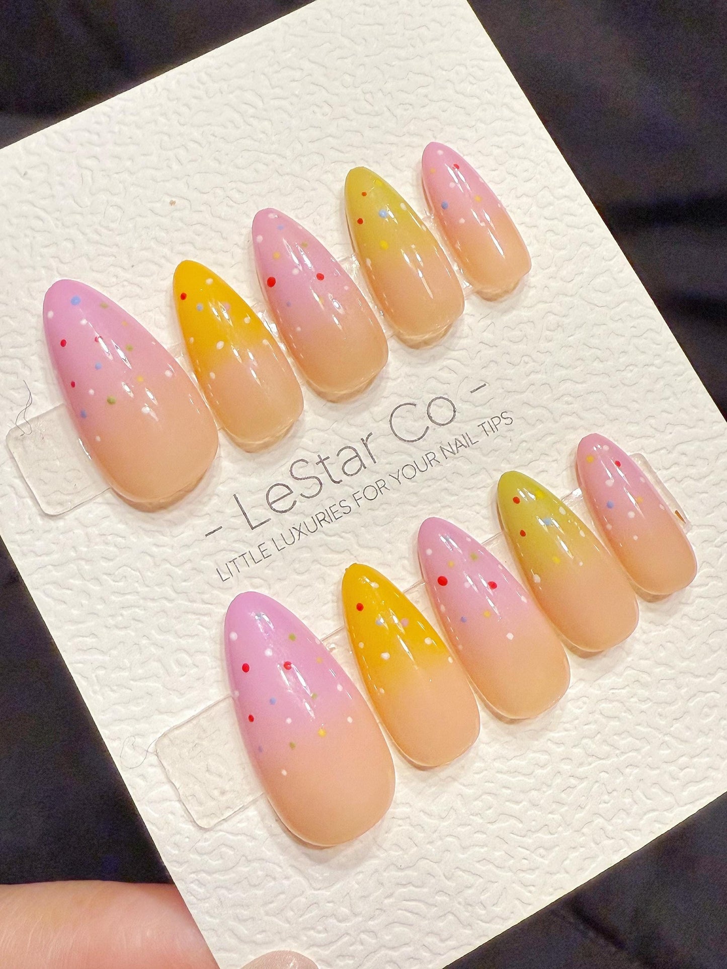Reusable Candy Sprinkle | Handmade Press On Gel Nails | 4for3 Timed Offer