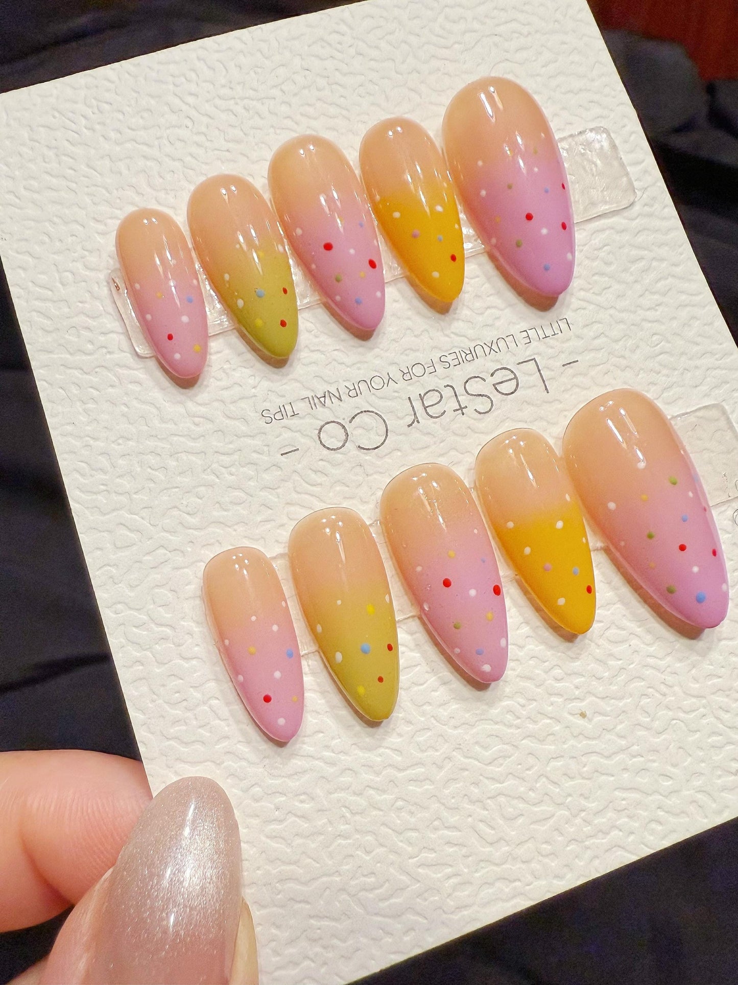 Reusable Candy Sprinkle | Handmade Press On Gel Nails | 4for3 Timed Offer