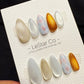 Reusable Champagne Tweed Luxe | Handmade Press On Gel Acrylic Nails | 4for3 Timed Offer