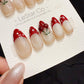 Reusable Fresh Cherry | Handmade Press On Gel Acrylic Nails | 4for3 Timed Offer