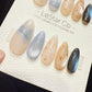 Reusable Blue Moon Latte | Handmade Press On Gel Acrylic Nails | 4for3 Timed Offer