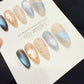 Reusable Blue Moon Latte | Handmade Press On Gel Acrylic Nails | 4for3 Timed Offer