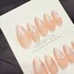 Reusable Rosewater Opal Drift | Handmade Press On Gel Acrylic Nails | 4for3 Timed Offer