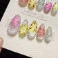 Handmade Firework Press On Nails | Reusable Gel Acrylic Set