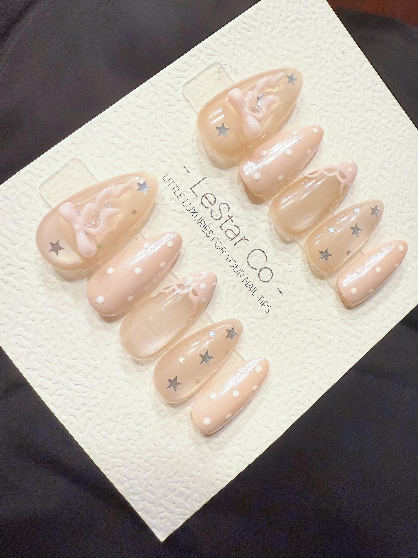 Reusable Celestial Angel Glow | Handmade Press On Gel Acrylic Nails | 4for3 Timed Offer
